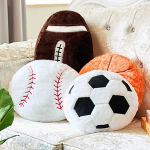 Stuffed Plush Animals 35cm sports rugby plush toy football basketball plush pillow toy stuffed ball home decoration party discount boys and childrens birthday gift