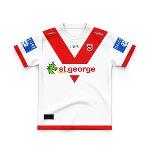 Rugby Jerseys 2024 new Kids St. George lllawarraDragons home and away rugby jerseys G240529