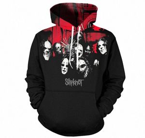 Młodzież 2018 3D Bluzy Mężczyźni drukują bluzy z kapturem Mężczyźni Cool Rock Pullover Heavy Metal Band Black Hoodies Streetwear M2IM#7197492