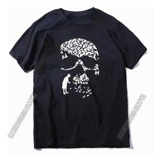 Men's T-Shirts 100% Cotton Breathable Fabric Print Men T Shirt Casual Summer Loose Tshirt Graphic Design Tshirt Mens T Shirts G240529