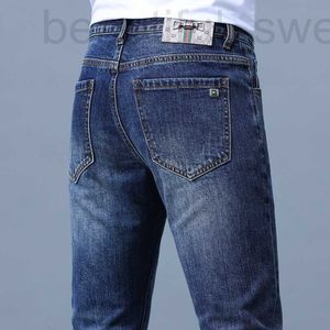 Men's Jeans designer New style washed denim jeans for early spring in Xintang, men's slim fit small straight tube, casual long pants, ZDS2