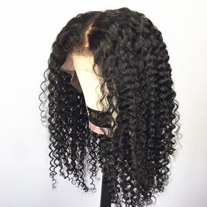 10-30 Inch Curly 13x4 Lace Front Human Hair Wig 130-250% density Brazilian Wigs Pre Plucked for Women