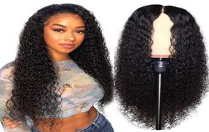 10a Brasileiro Deep Human Human Hair Wigs Kinky Curly 44 Lace Front Wig Body Wave para Black Women4394054