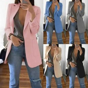 Frauenanzüge Blazer Europäische und amerikanische Frauen Blazer Fashion Casual Anzug Slim Fit Cardigan übergroß