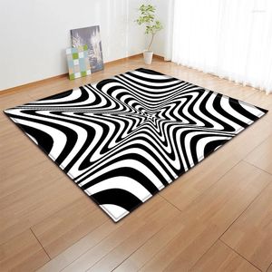 Carpets Black And White Matching Carpet Kids Room Play Mats Flannel Memory Foam Area Rugs Home Large For Living Decorative