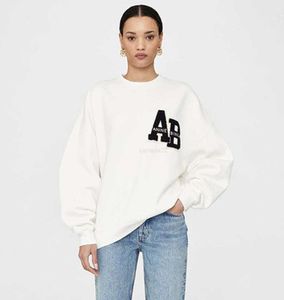 Womens Hoodies Sweatshirts Sweatshirt Anime Bing Designer Cotton Pullover Jumper Anine New Classic Hand Embroidery Letter Print Loose Women Casual Versatile Roun