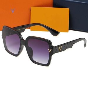 Модные солнцезащитные очки дизайнер Louiess Vuitooness Brand Солнцезащитные очки мужское и женское модное платье на открытом воздухе солнце