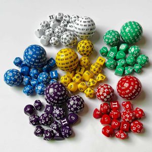 Dice Games 15 Pack Dice Game Role Playing RPG Game Dice Acrylic Polyhedral Dice Set for Party Favors Entertainment Role Playing Board Game s2452318