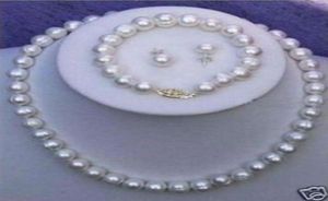 89 mm Calcinetto bianco Calcinetto Calco di perle Orerente Bracciale Set9237437