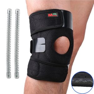 Mumian Knee Adjustable Sports Leg Support Brace Wrap Protector Pads Sleeve Cap Patella Guard 2 Spring Barsone Sizeblack 240531