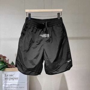 2024 Summer Shorts Men's Quick Dry Straight Sports Pants Trendy Loose Versatile Casual Capris Beach Pants Men's