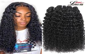 Brazylijskie kręcone włosy ludzkie splaty 100 głębokich fali Kinky Curly Virgin Hair Bundles Natural Kolor Unt. Andsred Brazylian Kinky Curl17758309