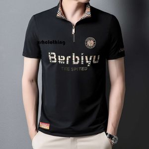 Mens Tasarımcı Tişört Kısa Polo Gömlek Yaz için Yeni Yüksek Kaliteli Düz Renk Kısa Kollu T-Shirt İnce Sıradan Yakası Erkek Giysileri