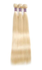 IShow Products 613 blond buntar peruanska raka mänskliga hårförlängningar 1028 tum remy brasiliansk hårväv wefts för kvinnor tjej32354452