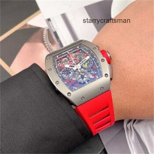 Richamills tittar på RM Tourbillon Wristwatch RM011 Titanium Alloy Men's Fashion Leisure Business Sports Timing Mechanical Watch Wn-Zmox