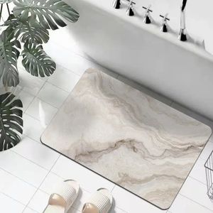 Light Luxury Diatom Mud Soft Carpet Bathroom Entrance Mat Quick Water Absorption Foot Mat Non Slip Bathroom Home Room Decor Rug 240531