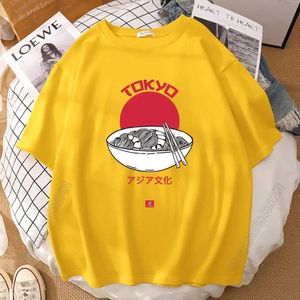 Męskie koszulki Japones Makaron Kultura bawełna man t-shirt vintage T-shirts Strt 11-shirt sport