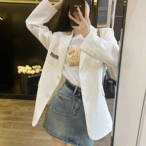 Ss Early Spring New Threedimensional Bead Embroidered Letter Suit Jacket