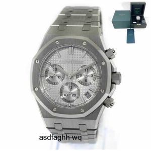 Top Audemar Men Watch Pigue Abbey APF Factory Offshore New 2024 Chrono 26240st Steel Silver Dial Box Papers