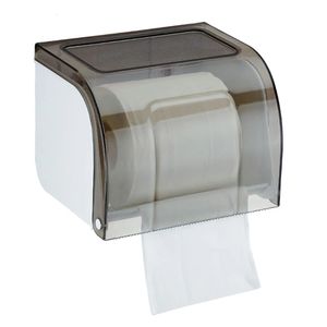 Hızlı Duvara Monte Banyo Rulo Kağıt Tutucu Su geçirmez Plastik Tuvalet Doku Kutusu 240531