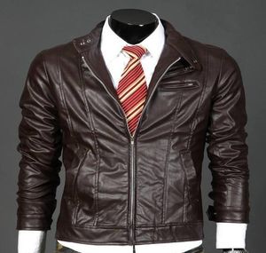 Neueste Männer Lederjacken präzise schlanke Fit Jackets Casual Leder Short Jackets seien Yong und Lordly Komfortige Jacken2905752