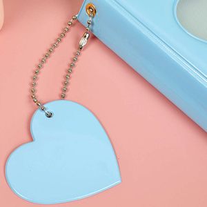 Fotokardhållare DIY Cover Solid Color Album Ins Hollow Collect Book Small Card Photo Albums With Love Hanging Chain