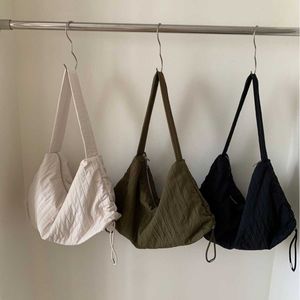 Bag Nylon Korean Folded Drawstring Unit Price Underarm Art Casual Fashion Large Capacity Womens