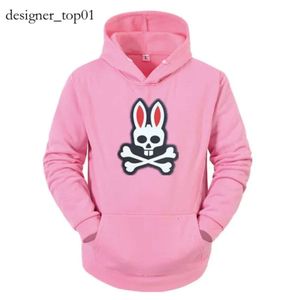 Psychol Bunny moda marka bluzu szkielet szkielet cyfr z kapturem wiosna jesienna streetwear men luksusowy bluza Psychology Bunshirt koszulka bde4