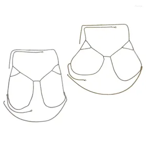 Gürtel Brusthalterung Brachain Halskette sexy Körperkette Bras Bikinis Schmuckbra