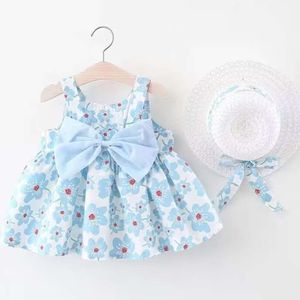 New Girl Floral Sweet Summer Bow Toddler Beach Dress per bambini di età compresa