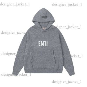 Hoodie Woman Essentiall Hoodie Designer Örme Kazak Kış Üst Giysileri Essentialssclothing Giysileri Botton Sweater Baskılı Mektup Külkü Hoody High 17A0