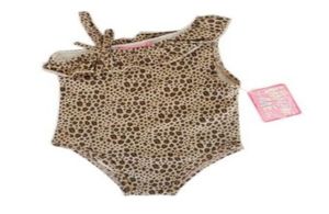 Storlek 12m24m Barn Badkläder Set Spring Girls barn Baby Spädbarn Swimsuit Leopard Print Swimsuit1750954