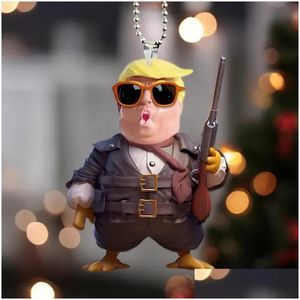 Parti Favor Akrilik Uçak Trump Karikatür Karakter Kolyesi Araba Asma Çanta Kolyesi Damla Teslimat Ev Bahçe Festival Malzemeleri Etkinlik Otebt