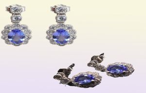 100 Genuine Tanzanite Drop Earrings for Wedding 4 Mm 6 Mm VVS Tanzanite Silver Earrings Real 925 Silver Tanzanite Earrings for 1609141