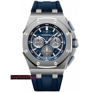 AA aiapiu senior luksusowy kwarc ze stali nierdzewnej Watch Waterproof Fashion Trend Watch Automatyczny zegarek mechaniczny męski zegarek 26480TI