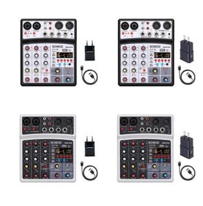 スマート電源プラグワイヤレスオーディオミキサーBluetoothCompatable Portable USB Sound Card Live Broadcast Equipment Set Anchor 4 Channel25282166