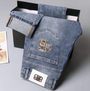 Дизайнерские джинсы Мужские джинсы Slim Jeans Mens Stenny Shinny Fashion Brand Jeans Роскошные брюки с логотипом Сложные джинсы Мужчины брюки мужчины и женщины повседневные джинсовые брюки.