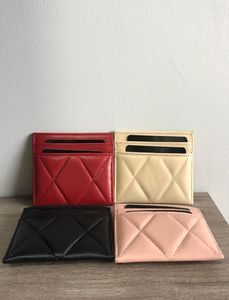 Miercol Genuine Leather card holder 19 style plaid thread lambskin women039s 4colors luxury square plaids credite card wallet6672822