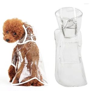 犬アパレルペット子犬透明レインウェアレインコートフード付き防水ジャケット服xs-xl