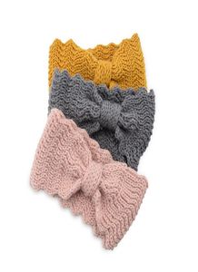 11 Colors Knitted Knot Headband Headwrap for Lady Women Crochet Wide Stretch Hairband Turbans Hair Accessory Winter Ear Warmer M245524012