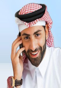 Schals Männer muslimische Kopfschal islamisch gedruckte turbanarabische Cover Accessoires Gebetet Plaid Kostüme8349024