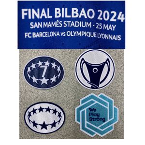 Slutlig Bilbao 2024 Patch Final UCL Match Detales Soccer Patch Badge