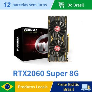 Veineda RTX2060SUPER 8GB Grafikkort GDDR6 256BIT PCI Express 30x16 1470MHz 2176Units RTX2060SUPER PC GAMING 8G VIDEO 240527