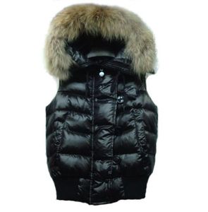 Vinter ner väst kvinnor designers västar huva päls ärmlös jacka för kvinnors toppkvalitet varmt ytterkläderstorlek XS3XL5162945