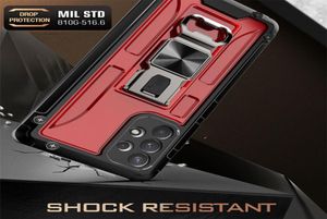 Socktät magnetisk bilhållare Telefonfodral för iPhone 13 12 11 Pro Max XS XR 7 8 Plus med Kickstand Cover A31 A51 A71 Note 207405481