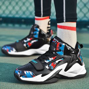 New Style Casual Sports Trainers Youth Men Anti Slip Basketball Shoes High Top Sneakers