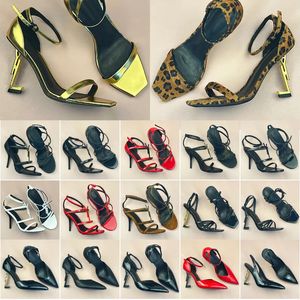 With Box Women Luxury Dress Shoes Designer High Heels Patent Leather Gold Tone Triple Black Nuede Red Womens Lady Heel Fashion Sandals Party Wedding Office Pumps