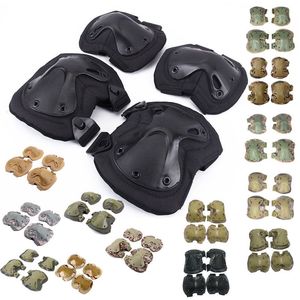 Camo Gear Koruyucu Airsoft Kneepads Taktik Dirsek Diz Pedleri Açık Hava Spor Ordusu Av Paintball Atış No13-002 WKPDS