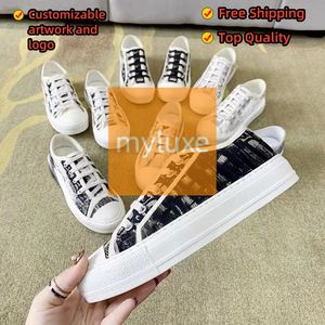 2024 Designer Fashion Shoes Luxury Design Canvas Shoes Customizable Embroidered Artworks and Logo