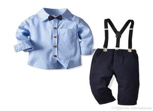 Set di vestiti per bambini di alta qualità 100 pantaloni da camicia a maniche lunghe di cotone per bambini abiti da bambino per 17 anni Boy B2585858677